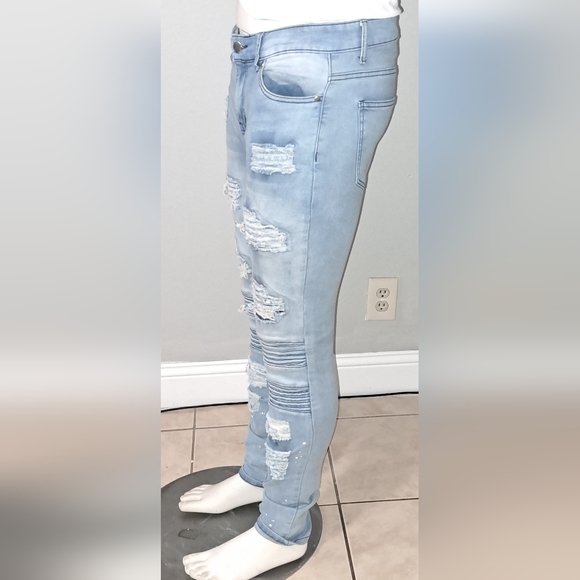 Hustle Men's Jeans, Slim Skinny Size 30. - Picture 3 of 16